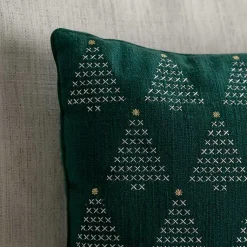 Sale Cross Stitch Trees Christmas Pillow Pillows
