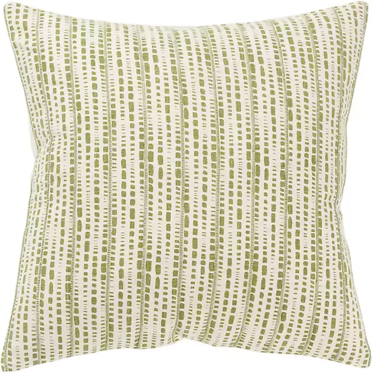 Best Green Dash Print Throw Pillow Pillows