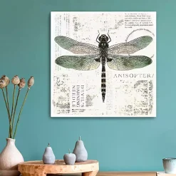 Kirklands Home Canvas Art|Green Dragonfly Canvas Art Print