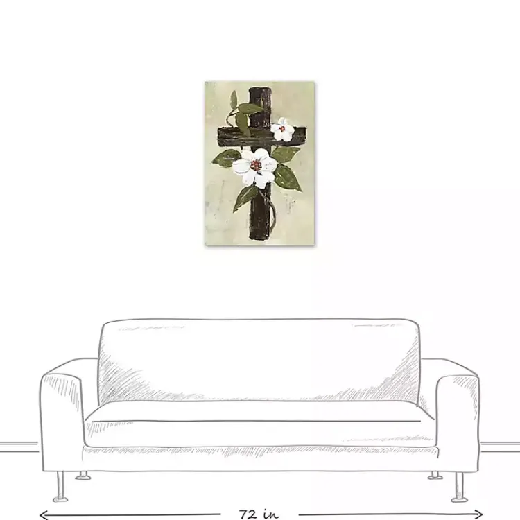 Discount Easter Cross Canvas Art Print Easter Decorations