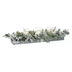 Hot Green Eucalyptus Galvanized Centerpiece Arrangements & Greenery