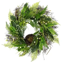 Discount Foliage Bird Nest Wreath Wreaths