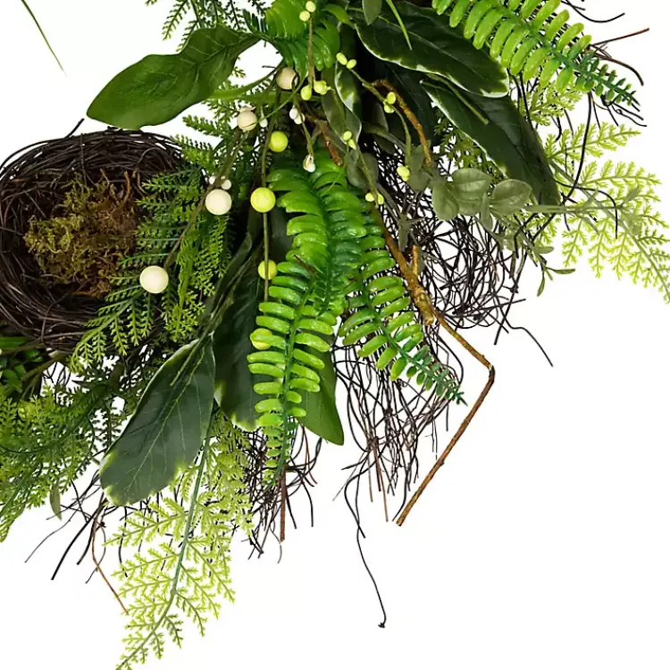 Discount Foliage Bird Nest Wreath Wreaths