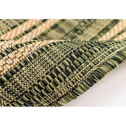 Kirklands Home Outdoor Rugs|Green Framed Border Outdoor Area Rug, 4x7