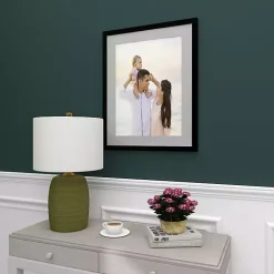 Kirklands Home Table Lamps|Green Glass Fiola Table Lamp White