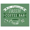Discount Green Irish Coffee Bar Canvas Art Print St Patricks Day Decorations
