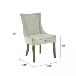 Kirklands Home Dining Chairs|Madison Park Ultra Dining Chairs, Set of 2 Green