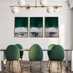 Kirklands Home Canvas Art|Green Malachite Canvas Art Prints, Set of 3