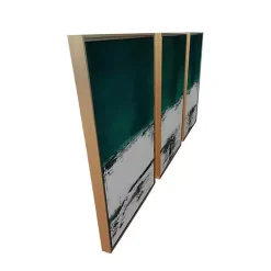 Kirklands Home Canvas Art|Green Malachite Canvas Art Prints, Set of 3