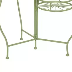 Kirklands Home Planters|Metal Starburst 3-Tier Plant Stand Green