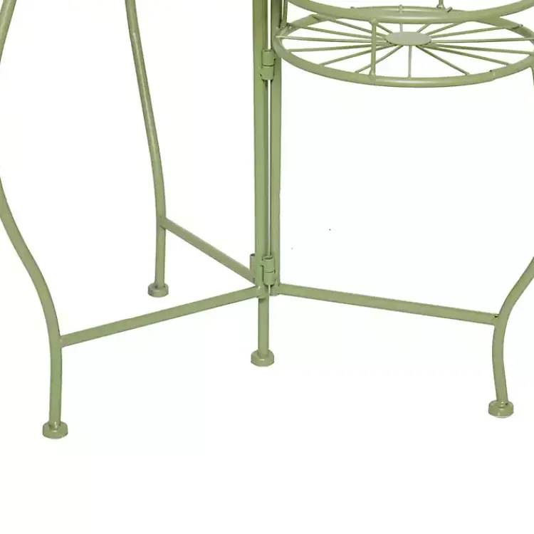 Kirklands Home Planters|Metal Starburst 3-Tier Plant Stand Green