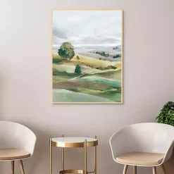 Kirklands Home Canvas Art|Green Pastures I Framed Canvas Art Print