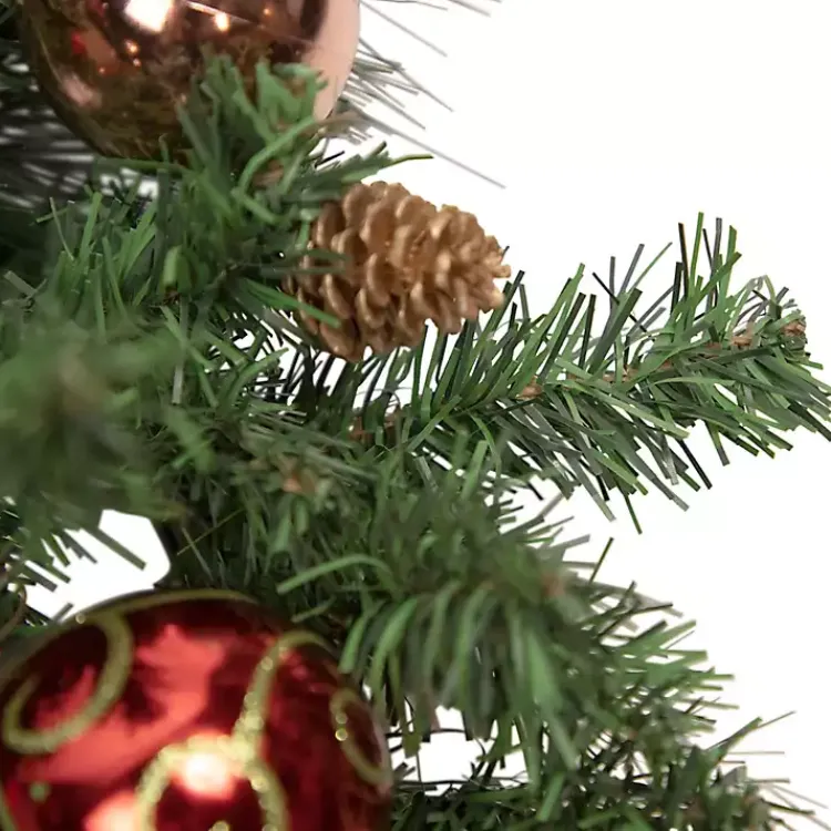 Discount Green Pine with Ornaments Wreath Christmas Wreaths