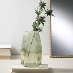 Best Round Ribbed Glass Vase Vases