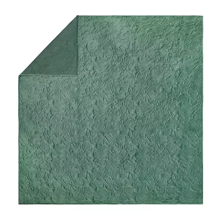 Kirklands Home Quilts|Secret Garden 3-pc. Full/Queen Quilt Set Green