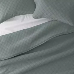 Kirklands Home Quilts|Stitched Diamond 3-pc. King Quilt Set Green