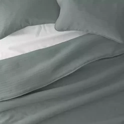 Kirklands Home Quilts|Stitched Stripes 3-pc. Queen Quilt Set Green