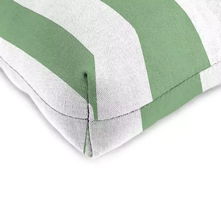 Kirklands Home Outdoor Cushions & Pillows|Stripes Outdoor Chair Cushions, Set of 2 Green