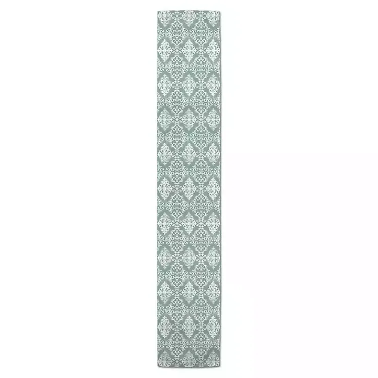Kirklands Home Table Linens|Symmetrical Vines Table Runner Green