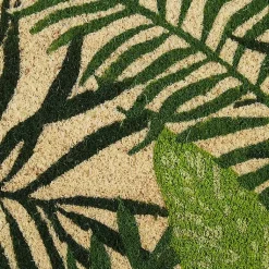 Kirklands Home Doormats|Tropical Fronds Doormat Green