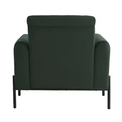 Kirklands Home Accent Chairs|Velvet Upholstered Knox Accent Chair Green