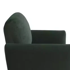 Kirklands Home Accent Chairs|Velvet Upholstered Knox Accent Chair Green