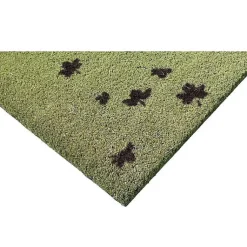 Outlet Green Welcome Leaves Doormat Fall