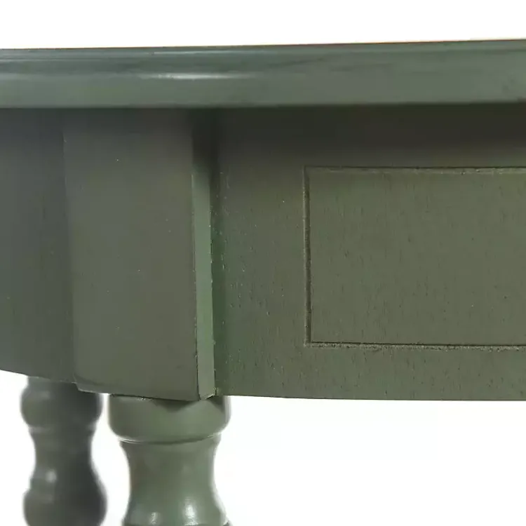 Kirklands Home Accent & End Tables|Wood Oval Emily Accent Table Green