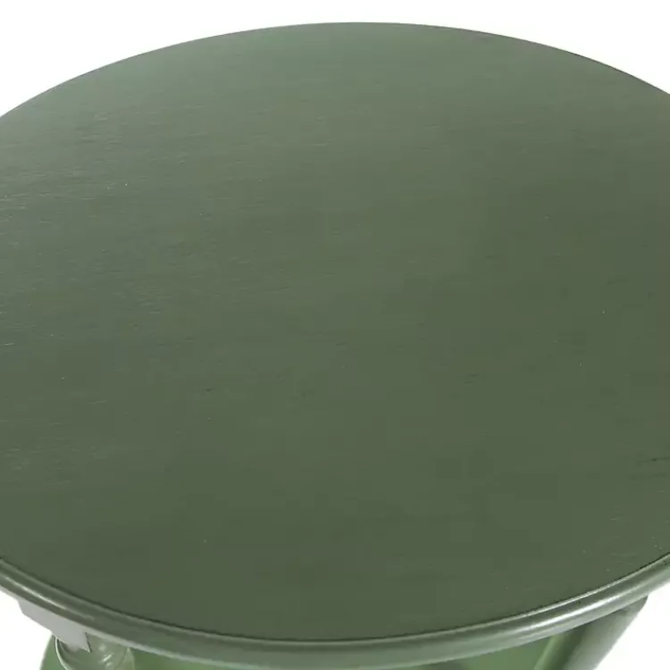 Kirklands Home Accent & End Tables|Wood Oval Emily Accent Table Green
