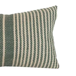 Hot Green Woven Stripe Indoor/Outdoor Pillow Pillows