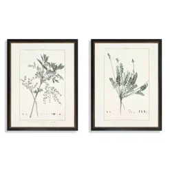 Kirklands Home Framed Art|Greenery I Framed Art Prints, Set of 2 Ivory