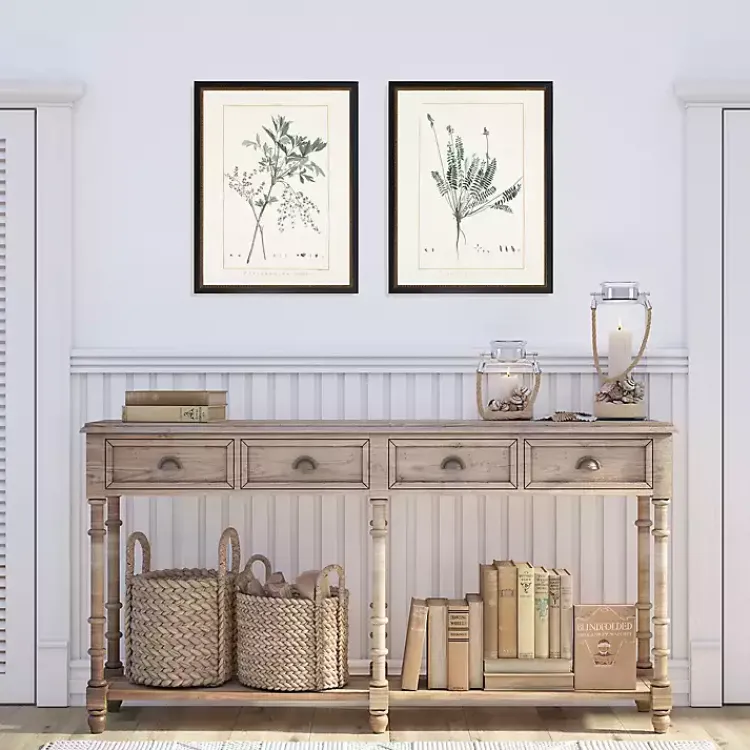 Kirklands Home Framed Art|Greenery I Framed Art Prints, Set of 2 Ivory