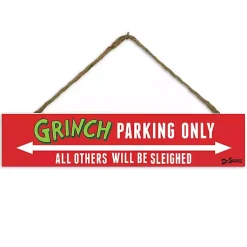 Best Grinch Parking Only Hanging Wall Plaque Christmas Art & Wall Decor