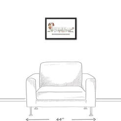 Best Halloween Dog Boo Framed Canvas Art Print Halloween