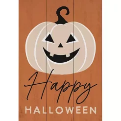 Online Halloween Jack O Lantern Wood Wall Plaque Halloween