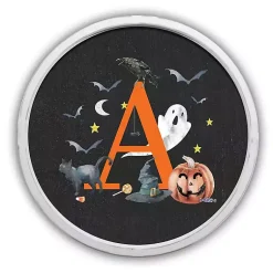 Discount Halloween Monogram A White Framed Wall Plaque Halloween