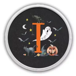 Online Halloween Monogram I White Framed Wall Plaque Halloween