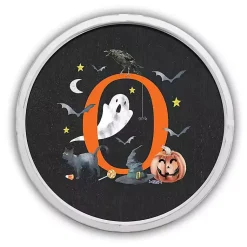 Halloween Monogram O White Framed Wall Plaque Halloween