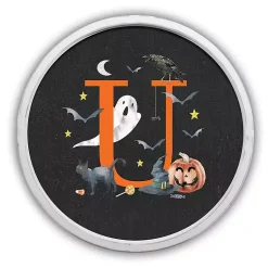 New Halloween Monogram U White Framed Wall Plaque Halloween