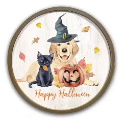 Sale Halloween Pets Round Wall Plaque Halloween