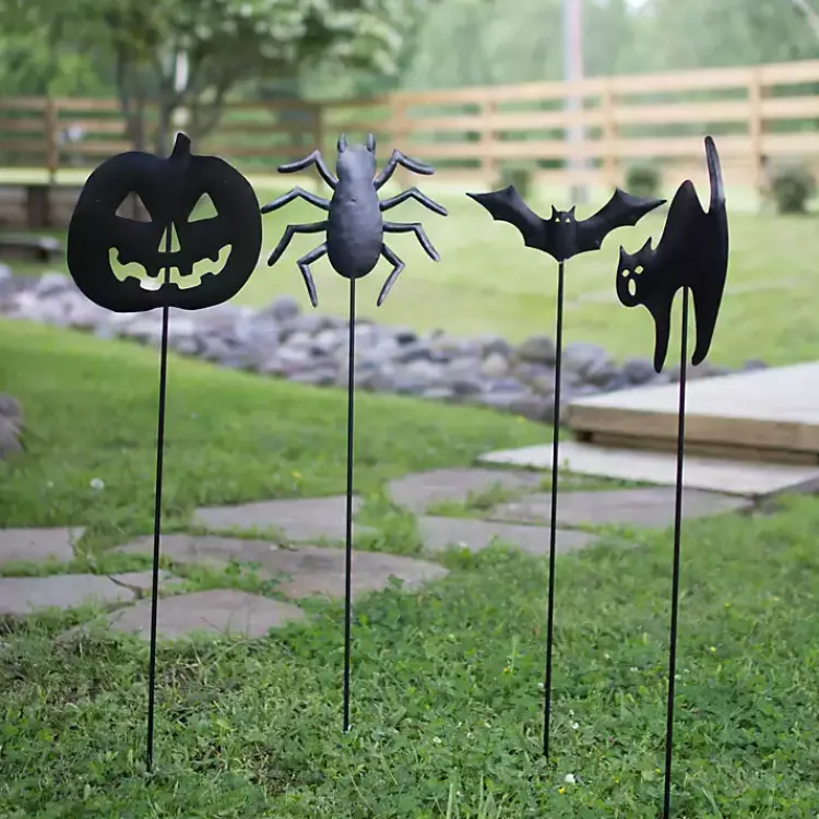 Clearance Halloween Yard Stakes, Set of 4 Halloween