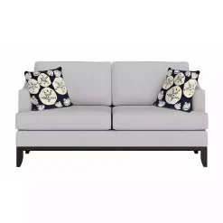 Kirklands Home Outdoor Cushions & Pillows|Handhooked Navy Sand Dollar Outdoor Throw Pillow