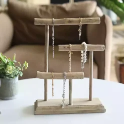 Kirklands Home Bathroom Accessories|Handmade Driftwood Large Jewelry Stand Brown