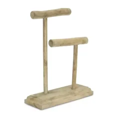 Kirklands Home Bathroom Accessories|Handmade Driftwood Medium Jewelry Stand Brown