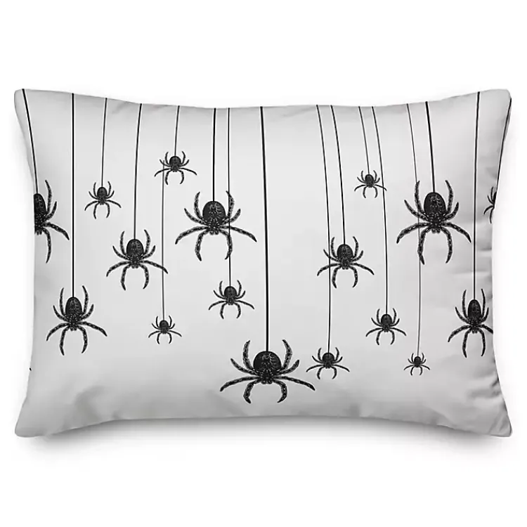 Hanging Spiders Halloween Pillow Pillows
