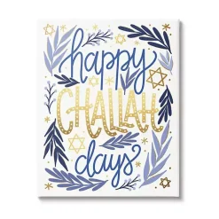 Outlet Happy Challah Days Canvas Art Print Hanukkah Decorations