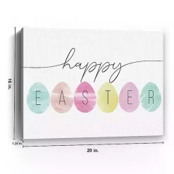 Sale Happy Easter Eggs Canvas Art Print Easter Decorations