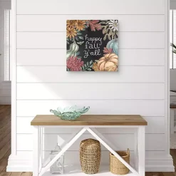 Online Happy Fall, Y'all Chalkboard Canvas Wall Art Fall