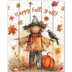 Happy Fall Y'all Scarecrow Wall Plaque Fall