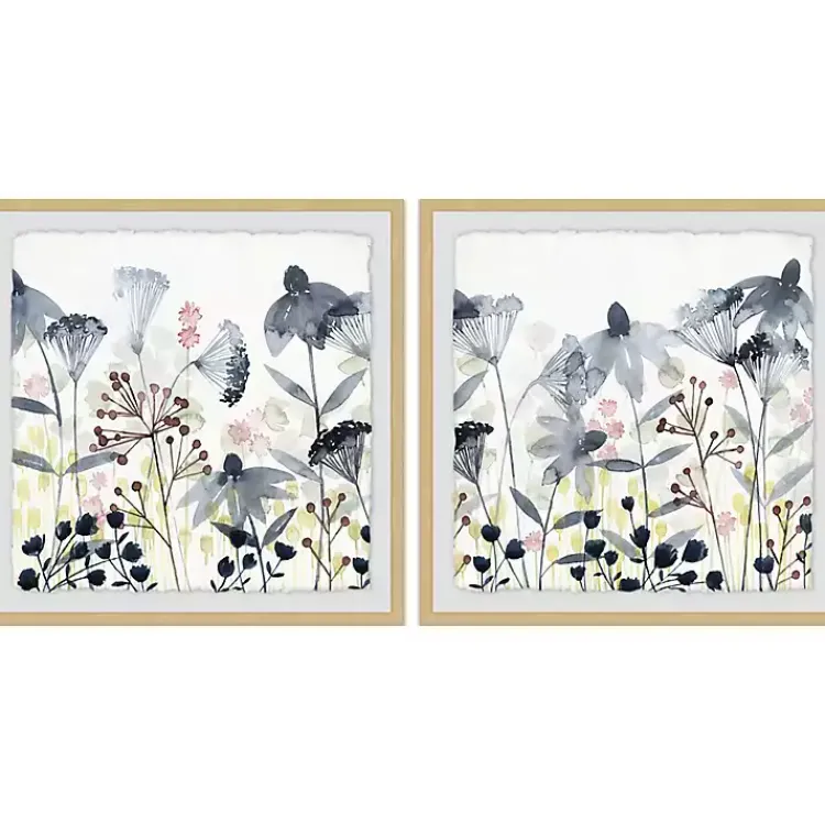 Kirklands Home Framed Art|Happy Garden Diptych Framed Art Prints, Set of 2